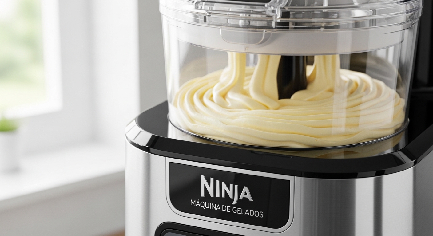 Sorveteria ninja com múltiplas funções para sobremesas